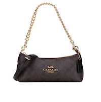 Cartera Coach Signature Charlotte- Marrón